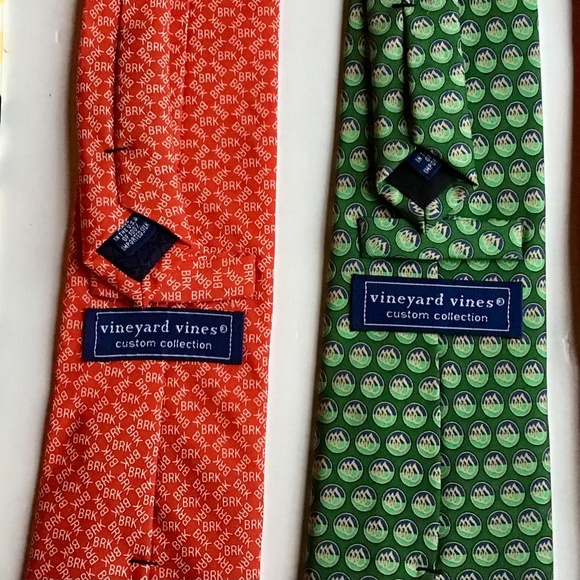 Lot of 4 Vineyard  Vines Custom collection silk Tie made in USA 🇺🇸 - Picture 4 of 6
